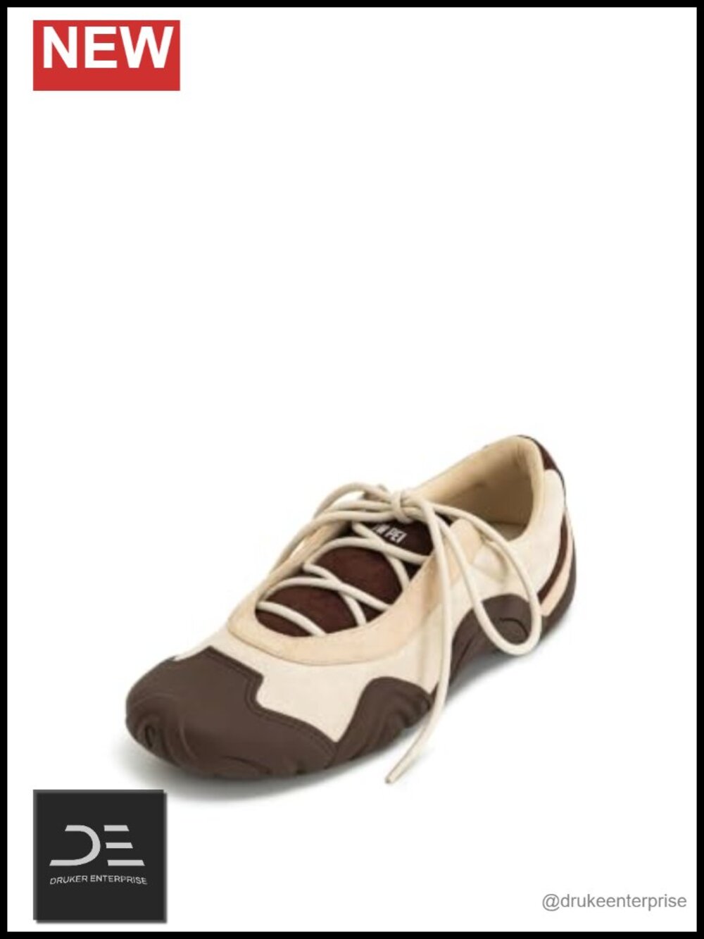 Suede Lace-up Ballerina Sneakers Women's Fashion Low Heel